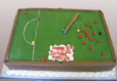 18"x12" Snooker Table Eggless/Vegetarian Novelty Cake